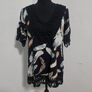 NWT Kamana Rising Hand Crochet Top Small